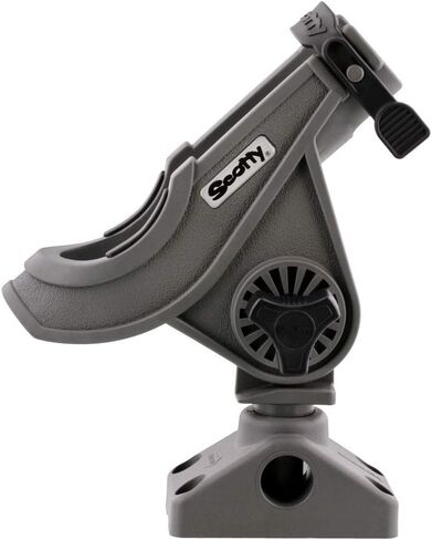Scotty #280-GR Baitcaster/ Spinning Rod Holder w/ #241 Side/Deck Mount (Grey) in Saudi Arabia