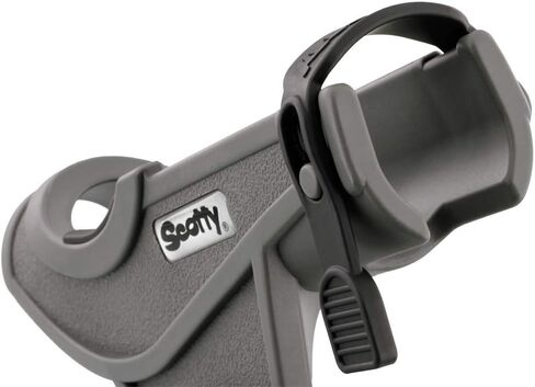 Scotty #280-GR Baitcaster/ Spinning Rod Holder w/ #241 Side/Deck Mount (Grey) in Saudi Arabia