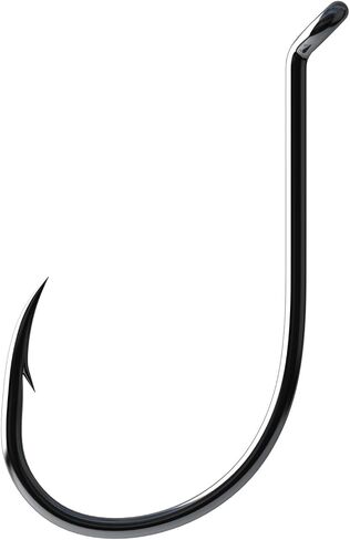 Eagle Claw L2BG-4 Lazer Sharp Octopus Single Hook, Size 4, Platinum Black Finish in Saudi Arabia
