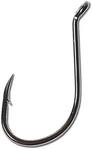 Eagle Claw L2BG-4 Lazer Sharp Octopus Single Hook, Size 4, Platinum Black Finish in Saudi Arabia