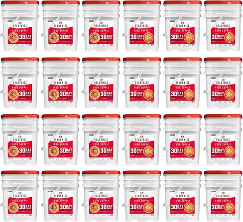 ReadyWise Emergency Food Supply - 72 Hour Survival Kit, 30 Servings of Protein Meals, Freeze Dried Food for Backpacking, Camping Essentials & Disaster Prepping Supplies, up to 25 Year Shelf Life in Kuwait