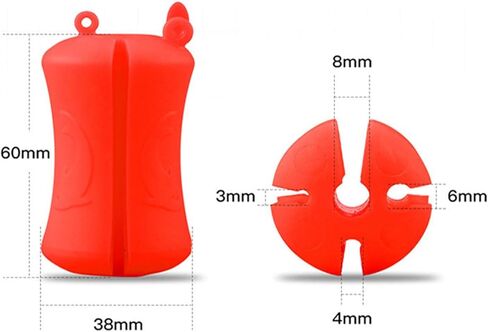 Milageto المحمولة الصيد رود الكرة الثابتة لينة مرنة المطاط مقاومة للاهتراء دائم السحابة ملزمة كليب الصيد القطب كليب لقوارب الصيد المورد in Kuwait