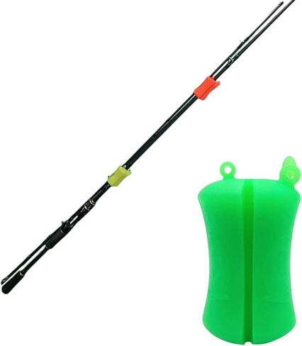 Milageto المحمولة الصيد رود الكرة الثابتة لينة مرنة المطاط مقاومة للاهتراء دائم السحابة ملزمة كليب الصيد القطب كليب لقوارب الصيد المورد in Kuwait