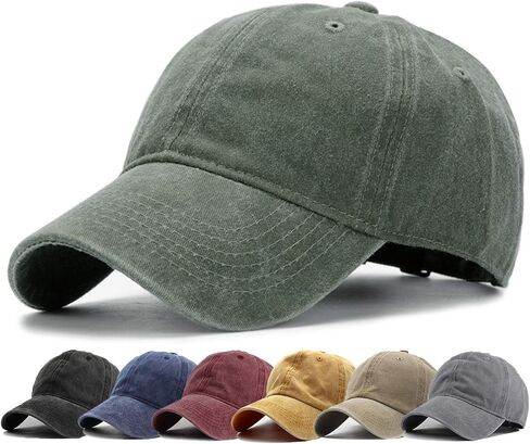 HH HOFNEN Baseball Cap Washed Cotton Unstructured Vintage Hat for Men Women in Saudi Arabia