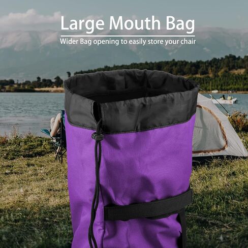 Foldable Camp Chair Replacement Bag Carrying Bag Large Mouth Bag with Shoulder Strap for Outdoor Camping, Heavy Duty Large Storage Folding Chair Bag 48 inches (Chair is not included) in Kuwait