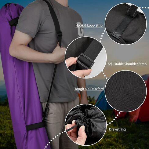 Foldable Camp Chair Replacement Bag Carrying Bag Large Mouth Bag with Shoulder Strap for Outdoor Camping, Heavy Duty Large Storage Folding Chair Bag 48 inches (Chair is not included) in Kuwait