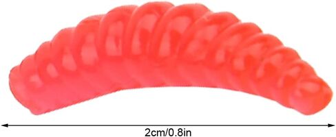 طعم صيد السمك من تافوكو، طعم ناعم، طعم صيد السمك، 250 قطعة 2 سم محاكاة Tenebrio Molitor ملحق طعم السمك لصيد الأسماك في المياه العذبة في البحر in Kuwait