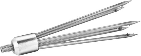 رمح صيد الأسماك من RiToEasysports، شوكة رمح صيد السمك متينة من الفولاذ المقاوم للصدأ مقاس 8 مم، ملحق رأس لولبي تلسكوبي من الفولاذ المقاوم للصدأ in Kuwait