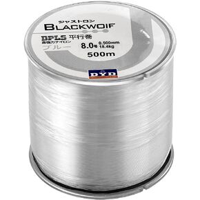 Fishing Line Monofilament Fishing Wire 500M Clear Fishing Lines Nylon 0.8mm Fishing Line for Saltwater & Freshwater Fishing(2-35LB) in Kuwait