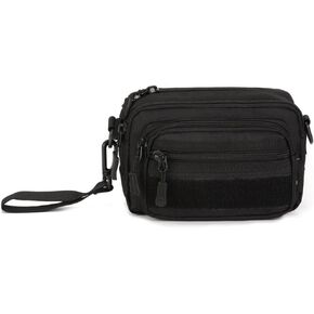 UNISTRENGH Tactical Utility MOLLE Pouch Outdoor Casual Messenger Bag Military Waist Belt Bag Pack Wallet Cell Phone Carrying Cases (ACU Camo)