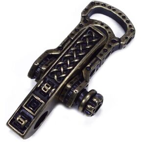 Celtic Style Adjustable Paracord Metal Shackles - Bronze 1 Pack