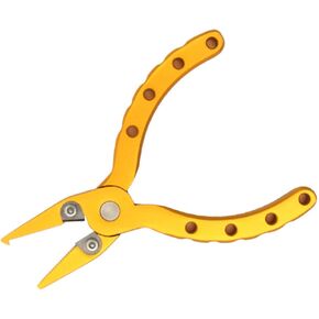 CRAZY SHARK Mini Aluminum Flying Fishing Pliers Portable Tool for Fishing with Sheath and Lanyard 4.5in