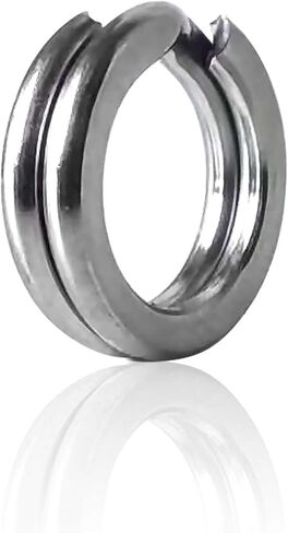 Vinfutin Stainless Steel Split Rings Double Loop Lure Connector，100pcs/box High Strength Fishing Swivel Snaps Flat Split Rings Hyper Wire Heavy Duty 40-115LB Fishing Tackle in Saudi Arabia