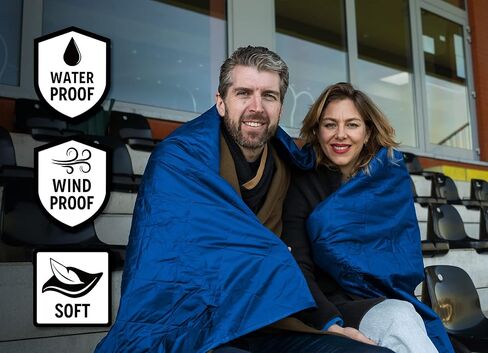 Dagmi Outdoors بطانية مقاومة للماء للاستخدام الخارجي، بطانيات كبيرة من الصوف وبطانيات للتخييم للطقس البارد. مثالية للاستخدام في الهواء الطلق والسيارة والكلاب والنزهة. مقاوم للرياح، مبطن، دافئ جدًا، يمكن غسله في الغسالة. in Saudi Arabia