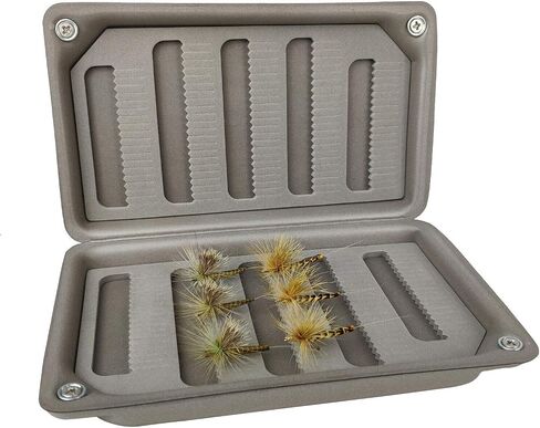 2 PC Fly Box Float Tackle Box Slit EVA Foam Fly Fishing Tackle Boxes Fishing Storage 6X3.48X1.2inch (2XGreen) in Kuwait