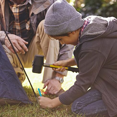 Gold Armour Tent Stakes - 12 Pack Heavy Duty, Lightweight, Camping Stakes Pegs for Outdoor Tent and Tarp, Essential Camping Gear Equipment Accessories (Blue) in Kuwait