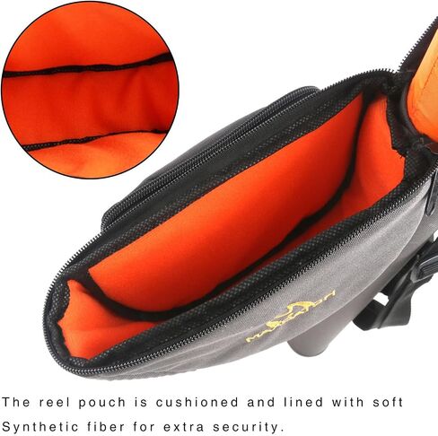 M MAXIMUMCATCH Maxcatch Fly Fishing Rod Case with Reel Pouch, Complete Rod Protection Bag, for 9FT 2 Pieces/ 4 Pieces Rod, Single (Fly Rod and Reel Case - Green, For 7.5' 4pc Fly Rod (Length: 25.9'')) in Saudi Arabia