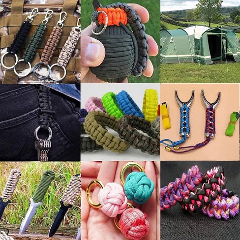 Paracord 550 Paracord 120ft Black Parachute Cord Utility Rope in a can, 100% Nylon 7 Strand Inner Core Type III Tactical Paracord Rope Orange Multipurpose for Tactical Hunting Camping Hiking Gardening in Saudi Arabia