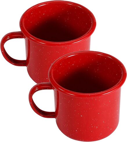 16oz Outdoor Camping Mugs- Enamel Camping Mugs-Enamel Coffee Tea Camping Cup Mugs-Coffee Tea Cups for Camping Fishing Picnic Hiking Home Office, Portable & Reusable (Blue-4 pcs) in Saudi Arabia