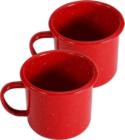 16oz Outdoor Camping Mugs- Enamel Camping Mugs-Enamel Coffee Tea Camping Cup Mugs-Coffee Tea Cups for Camping Fishing Picnic Hiking Home Office, Portable & Reusable (Blue-4 pcs) in Saudi Arabia