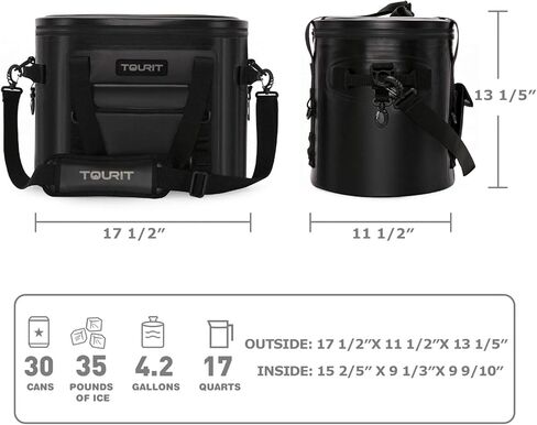 TOURIT Soft Cooler 30/20 Cans Leak-Proof Soft Pack Cooler Bag Waterproof Insulated Soft Sided Coolers Bag with Cooler for Hiking, Camping, Sports, Picnics, Sea Fishing, Road Beach Trip in Kuwait