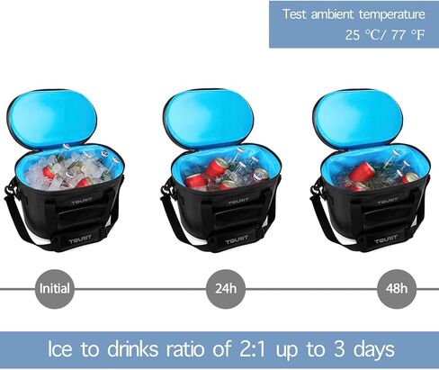 TOURIT Soft Cooler 30/20 Cans Leak-Proof Soft Pack Cooler Bag Waterproof Insulated Soft Sided Coolers Bag with Cooler for Hiking, Camping, Sports, Picnics, Sea Fishing, Road Beach Trip in Kuwait