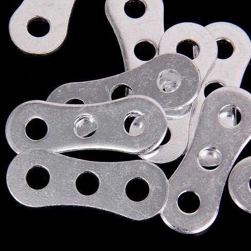 Inzopo Aluminum Alloy Outdoor Camping 3-Hole Rope Tensioner Anti-slip Adjustable Tool Silver Pack of 10 in Saudi Arabia