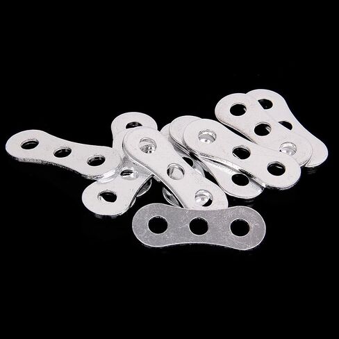 Inzopo Aluminum Alloy Outdoor Camping 3-Hole Rope Tensioner Anti-slip Adjustable Tool Silver Pack of 10 in Saudi Arabia