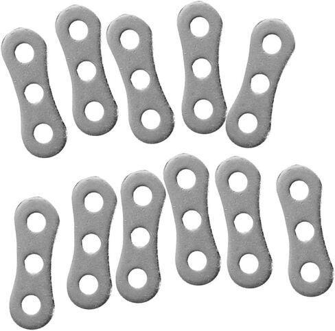 Inzopo Aluminum Alloy Outdoor Camping 3-Hole Rope Tensioner Anti-slip Adjustable Tool Silver Pack of 10 in Saudi Arabia