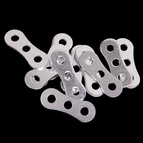 Inzopo Aluminum Alloy Outdoor Camping 3-Hole Rope Tensioner Anti-slip Adjustable Tool Silver Pack of 10 in Saudi Arabia