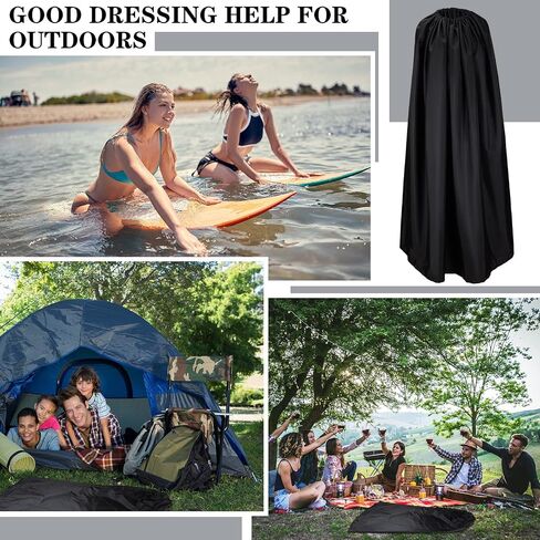 Maitys 3 Pcs Changing Room Privacy Tent Changing Cover Ups 55 Inch Length Instant Camping Privacy Shelters Lightproof Portable Dressing Room for Summer Camping Swimming Changing in Saudi Arabia