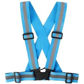 LED Reflective Vest Running Gear, USB Rechargeable Light Up Running Vest Chest Phone Holder for Runners Night Walking in Kuwait