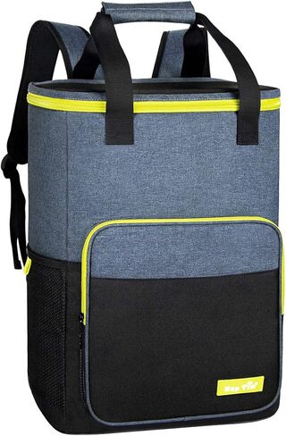 حقيبة ظهر هاب تيم معزولة ومضادة للتسرب، سعة كبيرة 30 علبة، حقيبة تبريد ناعمة للرجال والنساء للنزهات أو المشي لمسافات طويلة أو التخييم أو الشاطئ أو الغداء أو الحديقة أو الرحلات النهارية in Kuwait