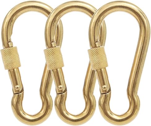 PROND Locking Carabiners, Heavy Duty Carabiner, 316 Stainless Steel Screw Lock Carabiner Hooks in Kuwait