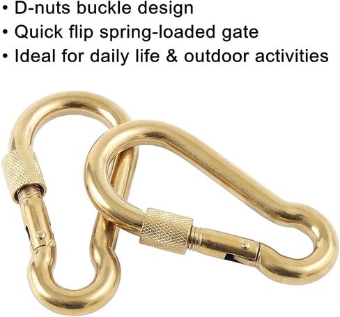 PROND Locking Carabiners, Heavy Duty Carabiner, 316 Stainless Steel Screw Lock Carabiner Hooks in Kuwait