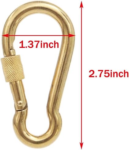 PROND Locking Carabiners, Heavy Duty Carabiner, 316 Stainless Steel Screw Lock Carabiner Hooks in Kuwait