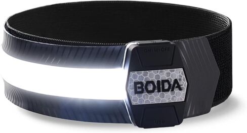 BOIDA LED Reflective Band 1pcs - High Visibility Gear for Running,Bike, Camping, Walking & Cycling | USB Rechargeable | Safer Than a Reflective Vest | Orange,Orange,Green,White in Saudi Arabia