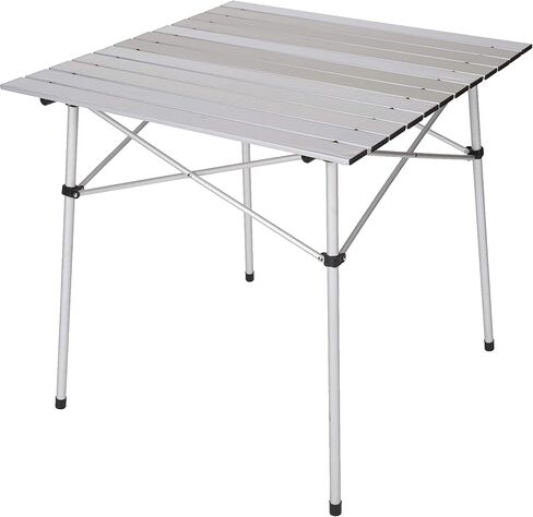 Stansport Aluminum Slat Table, 27.5" x 27.5" x 27.5", White in Saudi Arabia