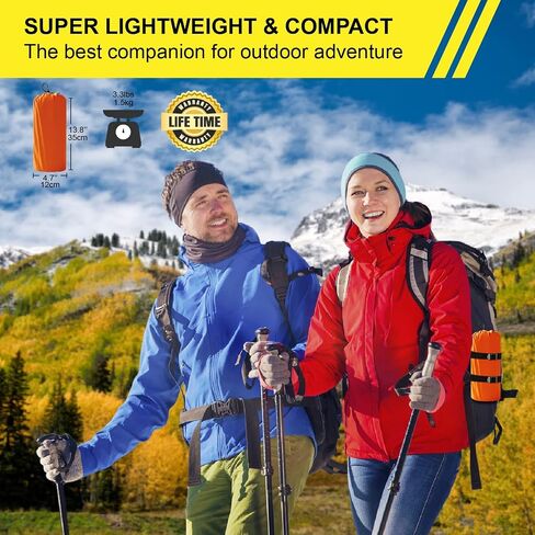 Double Sleeping Pad for Camping Inflatable 2 Person Sleeping Mat with Built-in Pump, Foot Press Ultralight Extra Thick Camping Mat with Pillow for Backpacking, Traveling, Hiking, Durable & Waterproof… in Saudi Arabia