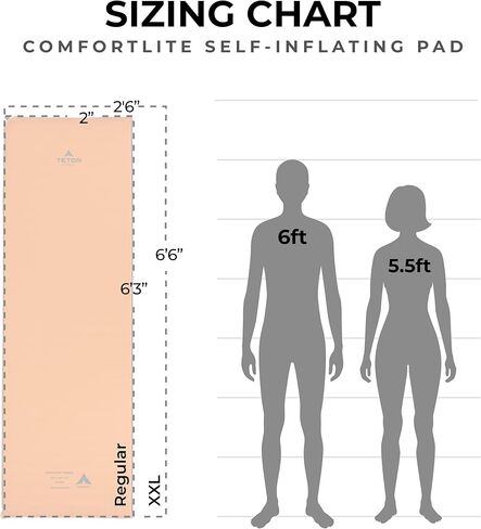 TETON Sports ComfortLite Sleeping Pad; Sleeping Mat for Camping and Backpacking in Kuwait