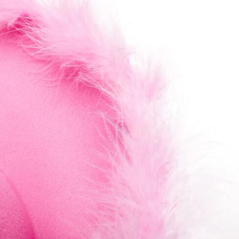 SNIAXXWL Fluffy Pink Felt Cowboy Hat for Women Blue Feather Glitter Cowgirl Hat Cap Headwear Fancy Dress Halloween Party Prop in Saudi Arabia