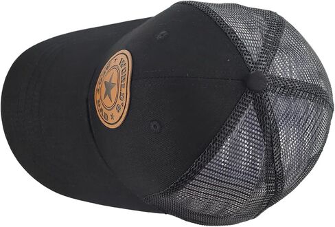 World Best Dad Ever Trucker Hat with Leather Patch, Adjustable Embroidered Washed Cotton Father Day Daddy Baseball Cap in Saudi Arabia