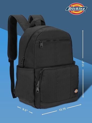 حقيبة ظهر Dickies Journeyman ذات سعة كبيرة جدًا وشعار كلاسيكي وحقيبة ظهر كاجوال مقاومة للماء للسفر تناسب أجهزة الكمبيوتر المحمول مقاس 15.6 بوصة (بطة بنية) in Kuwait