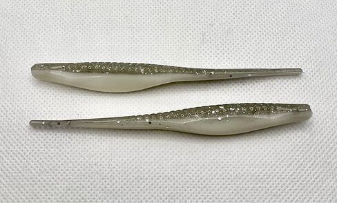 طعوم نورث الحقيقية - ميني ميراج مينوة 3 بوصات (لمعان، 8 عبوات) - طعم صيد السمك الناعم من البلاستيك الناعم دروبشوت نيد ريج فينيس ميننو بيت سملت شاد والي سمولموث بايك كرابي داميكي in Kuwait