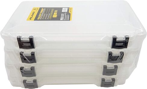 Plano ProLatch 3700 StowAway 4-Pack, Clear and Black, ProLatch Locking System, Transparent Design to Quickly Identify Contents, Fits 3700 Series Tackle Bags in Saudi Arabia