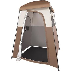 VEVOR Camping Shower Tent, 66" x 66" x 87" 1 Room Oversize Outdoor Portable Shelter, Privacy Tent with Detachable Top, Pockets, Hanging Rope and Clothesline, for Dressing, Changing, Toilet, Bathroom in Kuwait