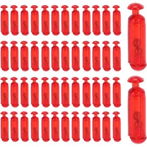 Dilwe Fishing Lure Bait Rattle, 50Pcs 15mm Fishing Lure Insert Tube Rattles Fishing Accessory for Soft Fish(red) in Saudi Arabia