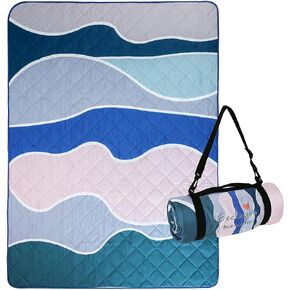 Exclusivo Mezcla Extra Large Waterproof Picnic Blankets 3 Layer, Sandproof and Foldable Outdoor Blanket for Beach Camping, Park and Travel, 60x80 Inch in Saudi Arabia