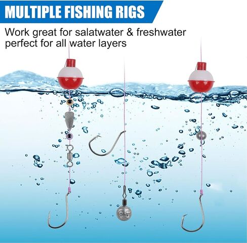 Fishing Accessories Kit Fishing Tackle Box with Tackle Included Fishing Hooks, Fishing Weights Sinkers, Swivels, Beads, Hook Disgorger Fishing Gear for Bass Trout Catfish Bluegill Crappie in Saudi Arabia