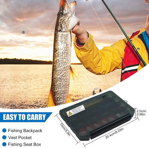 Fishing Accessories Kit Fishing Tackle Box with Tackle Included Fishing Hooks, Fishing Weights Sinkers, Swivels, Beads, Hook Disgorger Fishing Gear for Bass Trout Catfish Bluegill Crappie in Saudi Arabia